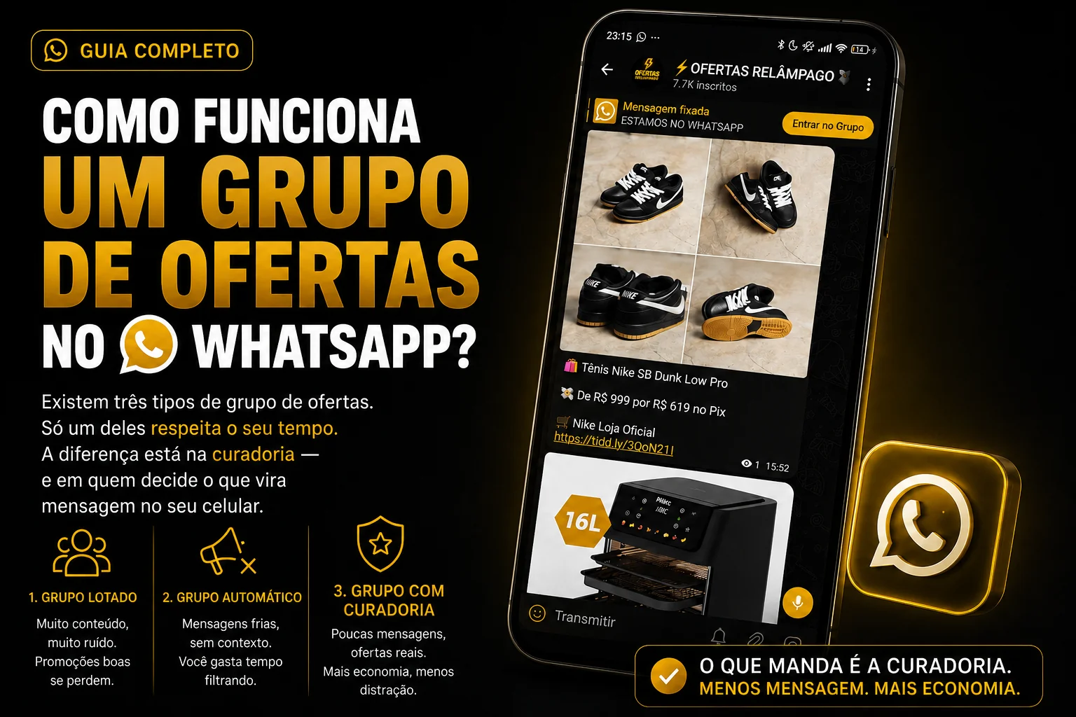 Como funciona um grupo de ofertas no WhatsApp