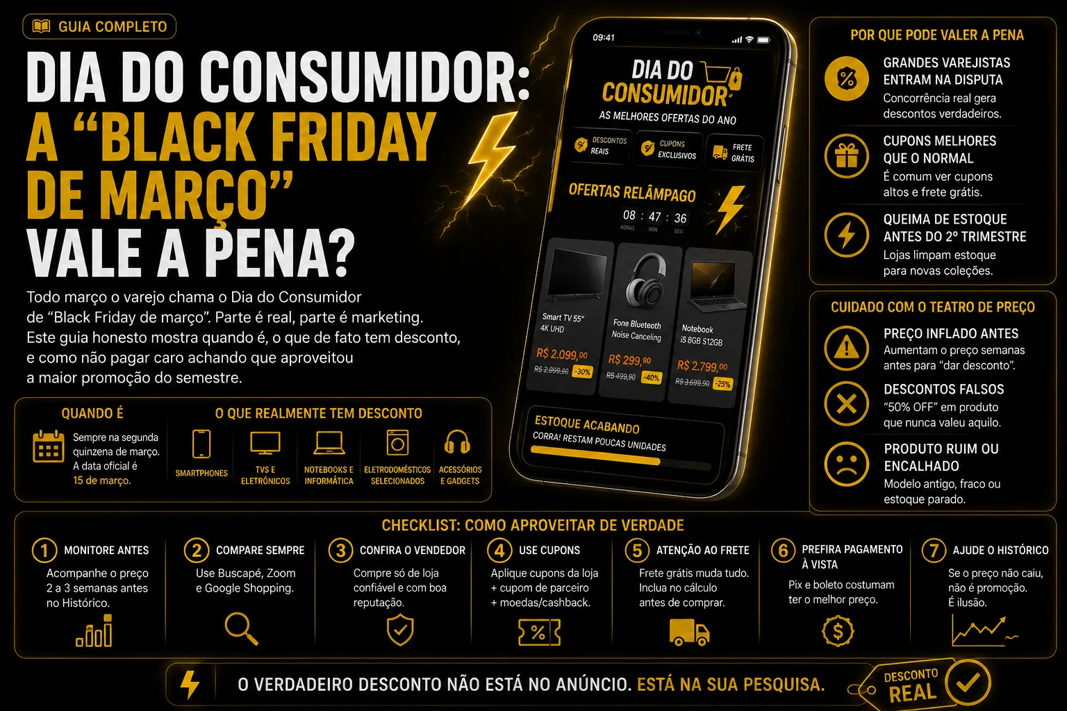 Dia do Consumidor — ofertas de março com desconto verificado